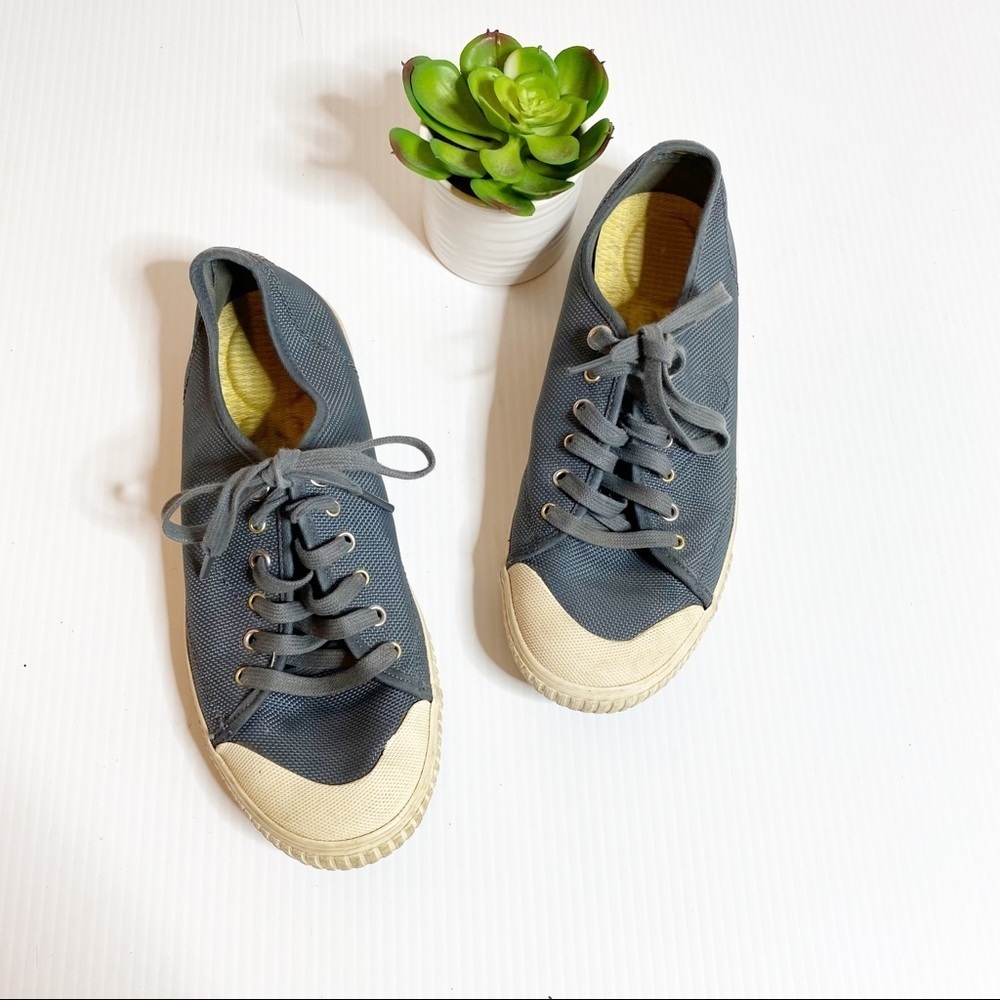 Trenton- Lace Up Sneakers Slate Blue/Grey- Size 7